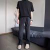 Herren Y2K Frühling Sommer Jogging Kordelzug Freizeithose Sweatpants Schnelltrocknend Baggy Weites Bein Trainingshose Hose Für Männer Streetwear High Street