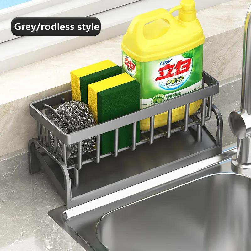 Kitchen Stainless Steel Sink Storage & Organization Rack Kitchen Spice Racks Household Items Shelf Acceesories for Accessories