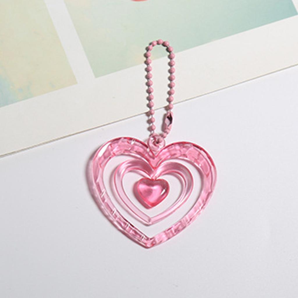 Hollow Heart Pendants Photo Album Decoration Key Chain Album Pendant Keychain Keyring Bag Key Decoration