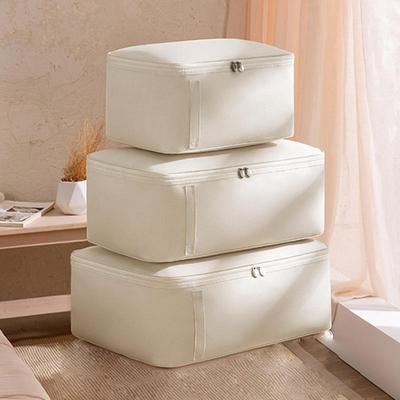 1pc Large Clothes Storage Bag Wardrobe Cabinet Organizer Oxford Foldable Quilted Bag Waterproof Blanket Duvet Travel Organizer