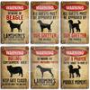 Vorsicht Hund Warnschild Metall Setter Aussie Corso Französische Bulldogge Labrador Pudel Bulldogge Beagle Kurzhaariger Vorstehhund GSP Lab Plakette