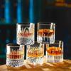 300ml Whiskey Glass Cocktail Glass Classical Cup Premium Thick Bottomed Glass Cup Transparent Foreign Wine Glass Party Glassware