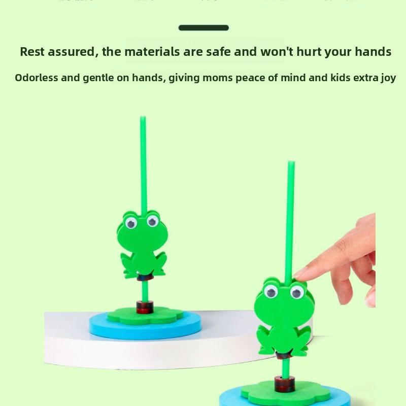 Magnet Frog Bouncing Experimental Assembly Material Set Children Puzzle Toy