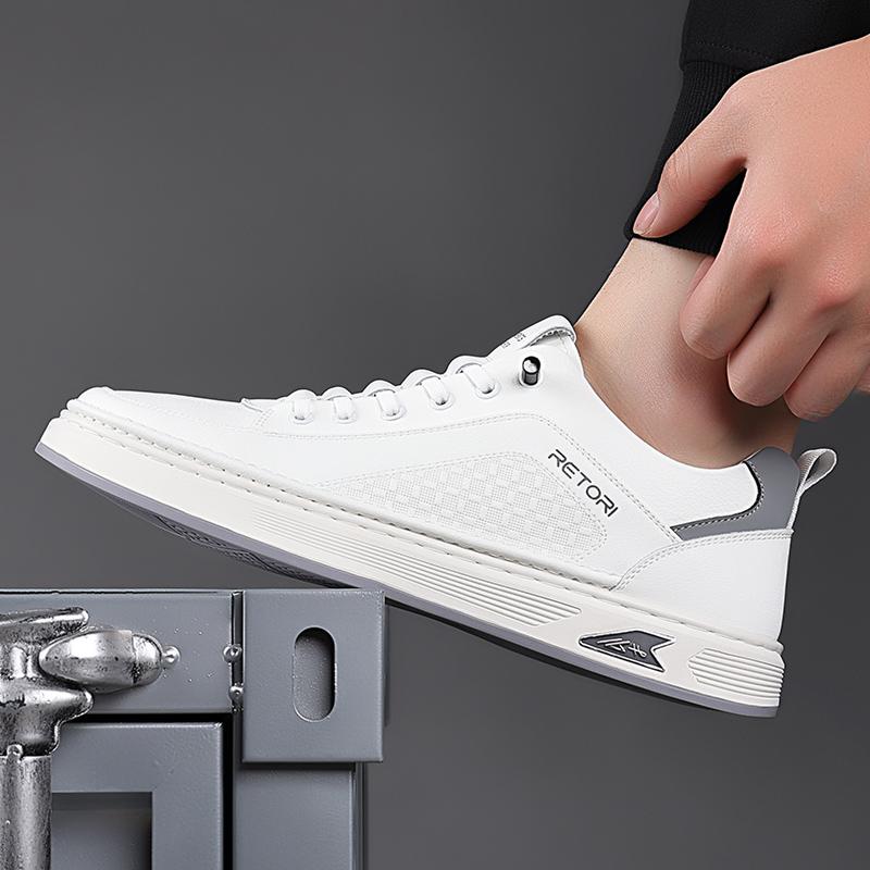 Fashion Fashion White Casual Shoes High Quality Lightweight Breathable Flats Men's Sneakers Versatile Comfy Walk Shoes Tennis Masculino