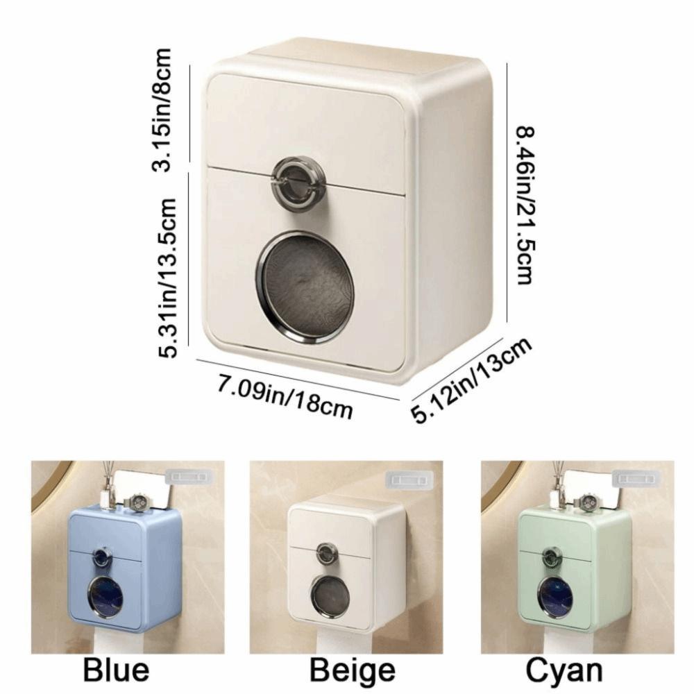 Wall Mounted Toilet Paper Storage Box Plastic Toilet Paper Holder Durable Paper Towel Box  Bathroom