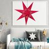 2Pcs Star Paper Lampshade for Holiday Events - Hanging Christmas Lantern, Elegant Ceiling Decoration, Suitable for Wedding Bar