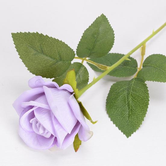 Artificial Rose Eye-catching No Withering Fresh-keeping Fancy Single Branch Simulation Roses Wedding Favors