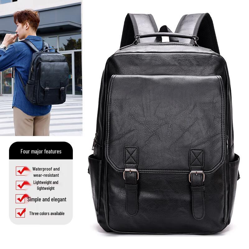 KAMUANG Leder-Rucksack für Herren