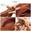Genuine Leather Sacoche Shoulder Slim and with Small Item Pouch SB5 [BLUE SINCERE] Men's Bag, Lightweight, / (Grey Beige)