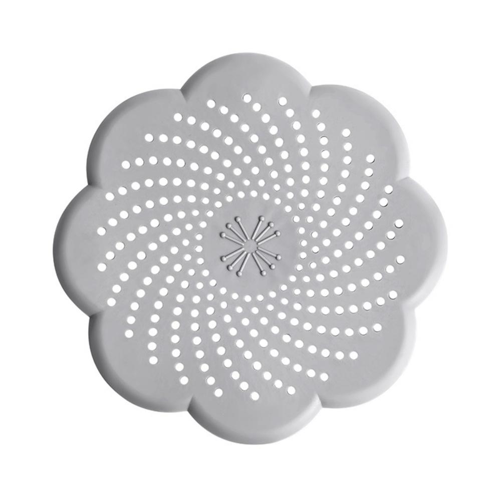 3pcs/set Flower Shape Mesh Sink Strainer Anti-blocking Hair Clean Up Waste Catcher Floor Drain Cover Kitchen Bathroom Accessory