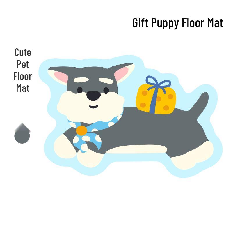 Diatom Mud Bathroom Anti-slip Mat: Quick Dry, Water-Absorbent, Cute Pet Cartoon Design for Toilet and Entrance