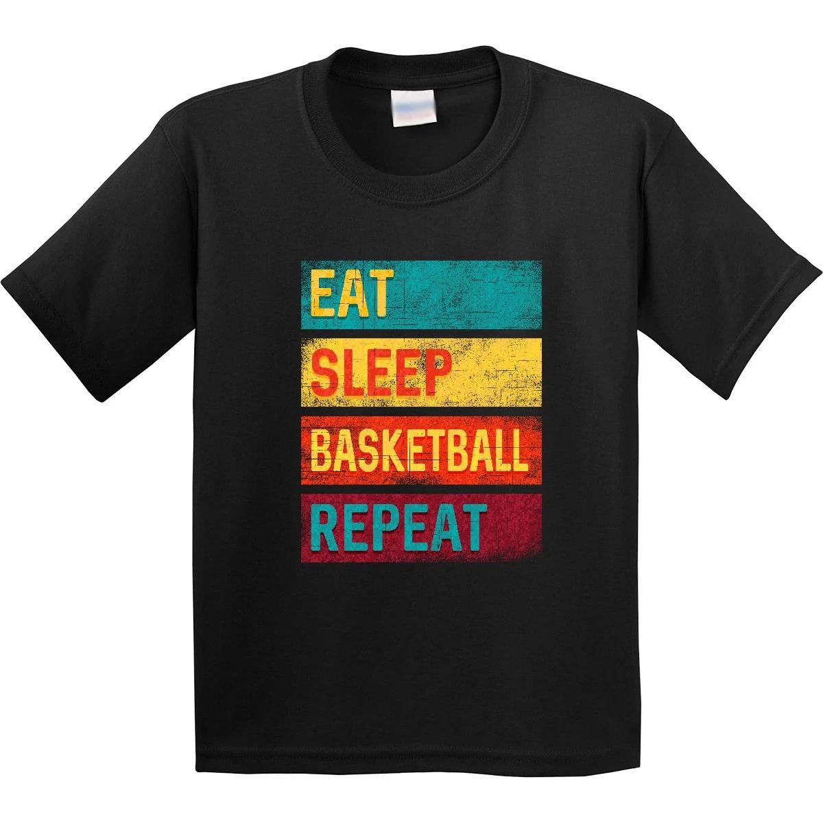 Inktastic Eat Sleep Basketball Repeat Youth T-Shirt Coaching Staff Fan Team Tee 110