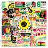 50 Black Liberation Day Graffiti Slogan Stickers - Waterproof Decorations for Phone Cases & Suitcases
