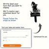 Personalized Metal Cat Yard Stake Halloween Outdoor Decor Garden Sign