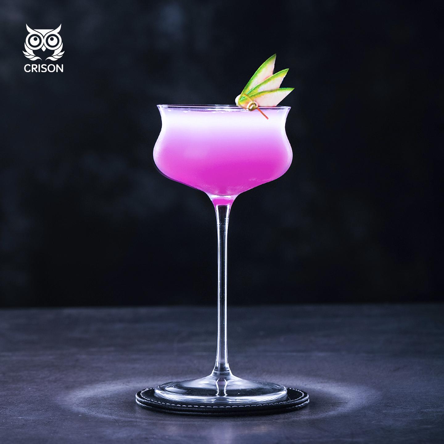 CT2805 CRISON High quality Japanese crystal cocktail glass Champagne glass Bartender Recommended 140ml 140ml