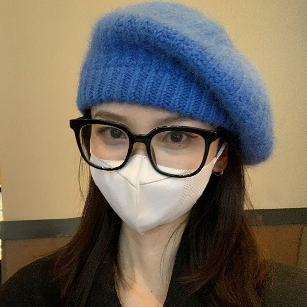 Knitted Winter Hats Thicken Painter Hat Soft Cap for Women Girls