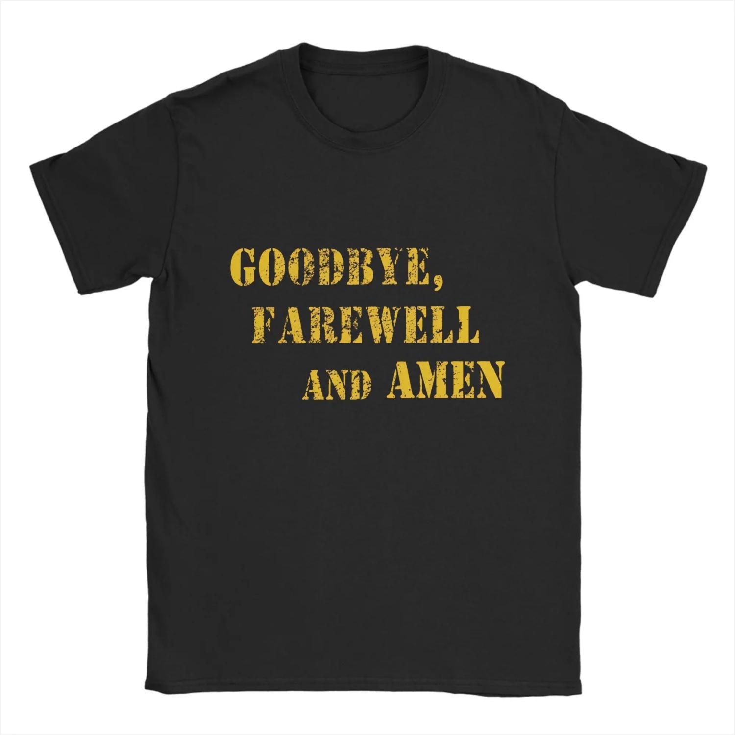 

MASH 4077 Men T Shirt Humorous Tees Short Sleeve Round Collar T-Shirts Cotton Plus Size Clothing S чёрный