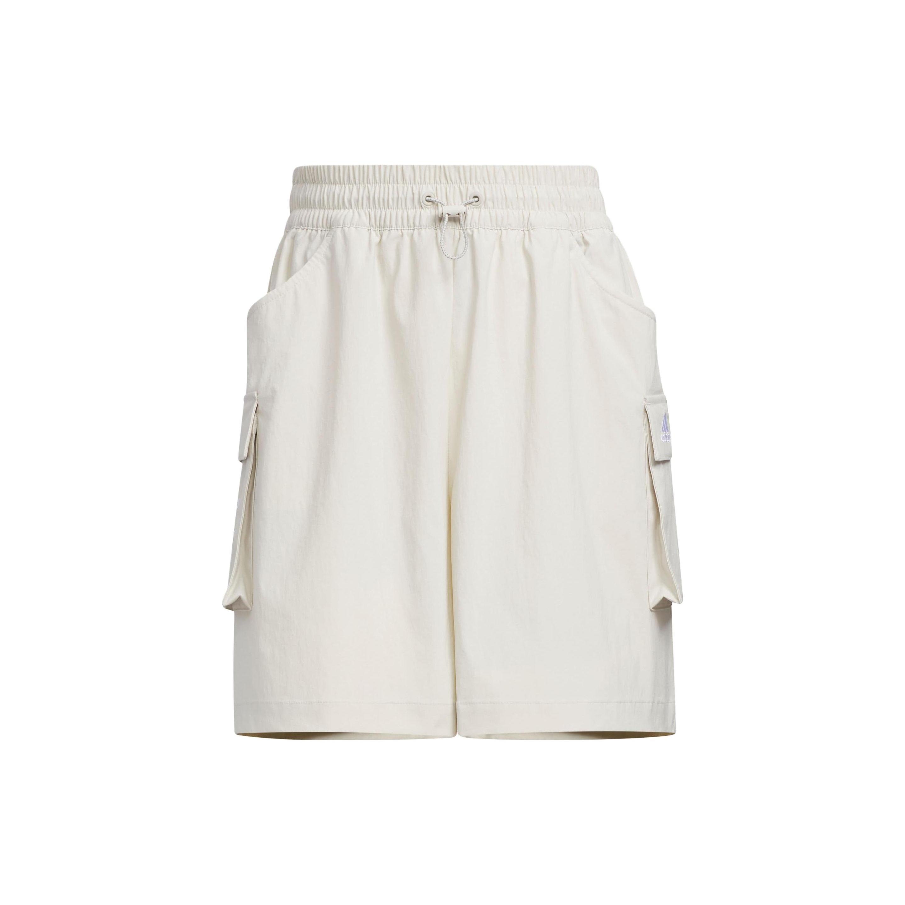 (WMNS) adidas Cargo Loose Water Repellent Pockets Shorts Gray White Women s IS7408 XL