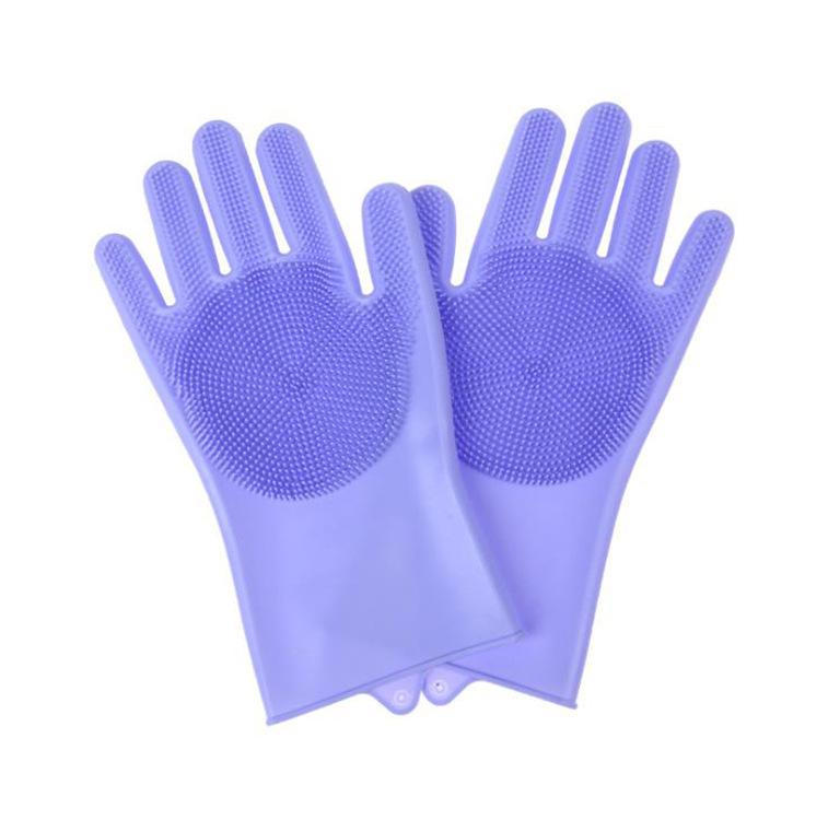 Pet Bathing Gloves Dog Cat Bathing Artifact Anti-scratch and Anti-bite Teddy Golden Bristle Rubbing Bath Extended Cleaning Brush