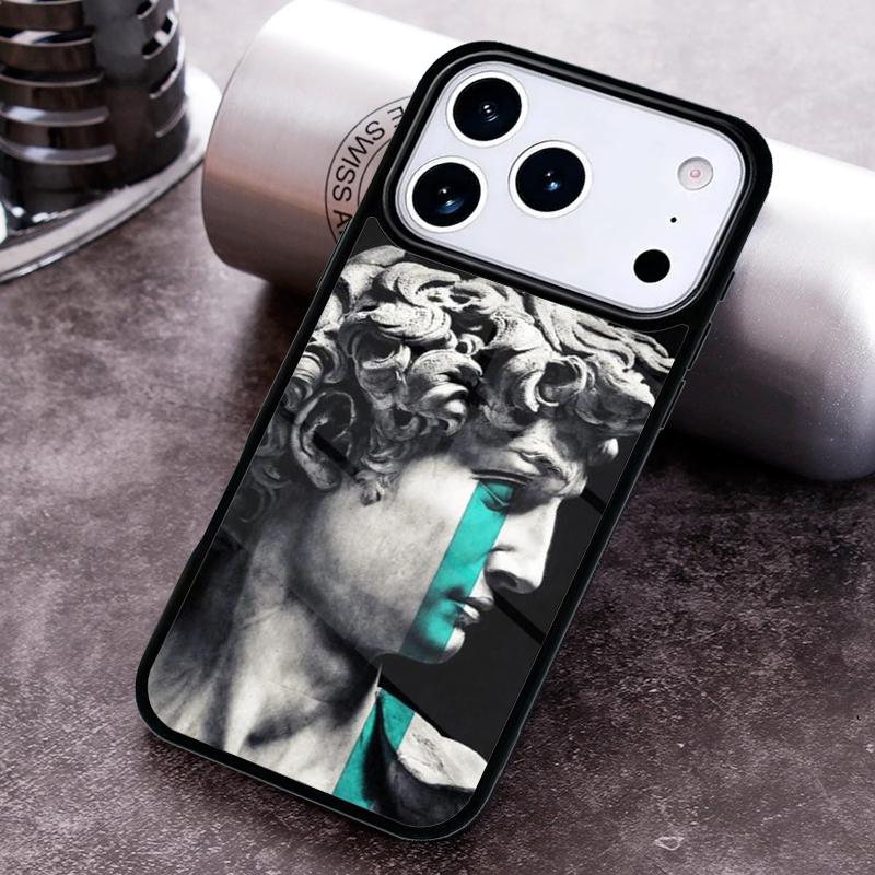 David Statue Abstract Art Phone Case For iPhone 17 16 15 14 13 12 11 Pro Max Plus 17Air Soft Silicone Cover