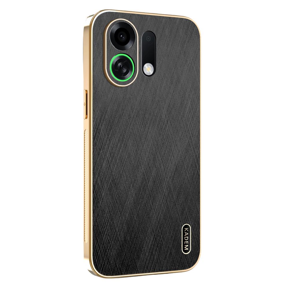 For Oppo K13 Turbo Pro 5G/K13 Turbo 5G Case Electroplating Silk Texture PU+TPU Phone Back Cover