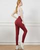 High-Waist Double-Breasted Yoga Leggings for Women - Plus Velvet, Thick, Elastic, Waist Shaper, Hip Lift