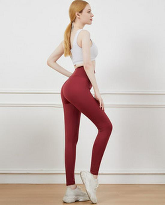 High-Waist Double-Breasted Yoga Leggings for Women - Plus Velvet, Thick, Elastic, Waist Shaper, Hip Lift
