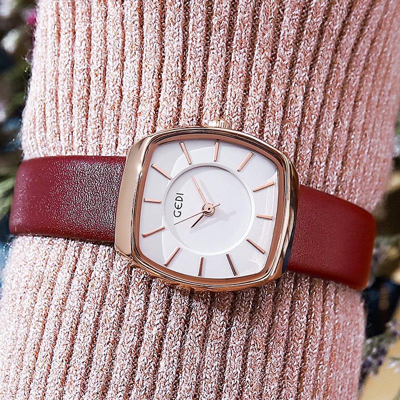 Simple Square Student Watch Niche High-End Belt Watch Waterproof Quartz Women S Watch