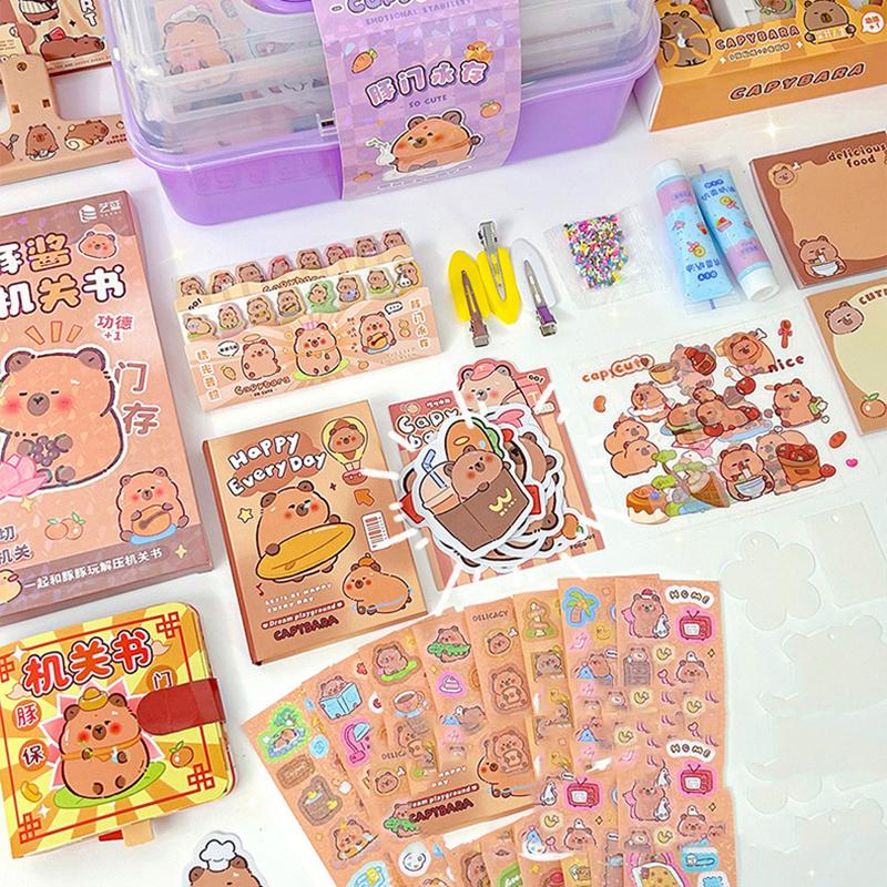 

Капибара Студенты Ручная работа Детские Сделай сам Милые и интересные Игрушки-пазлы Клей-крем Наклейка Полная подарочная коробка