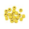 Perle bois Grand trou Jaune Ø10x8mm 39 pièc.