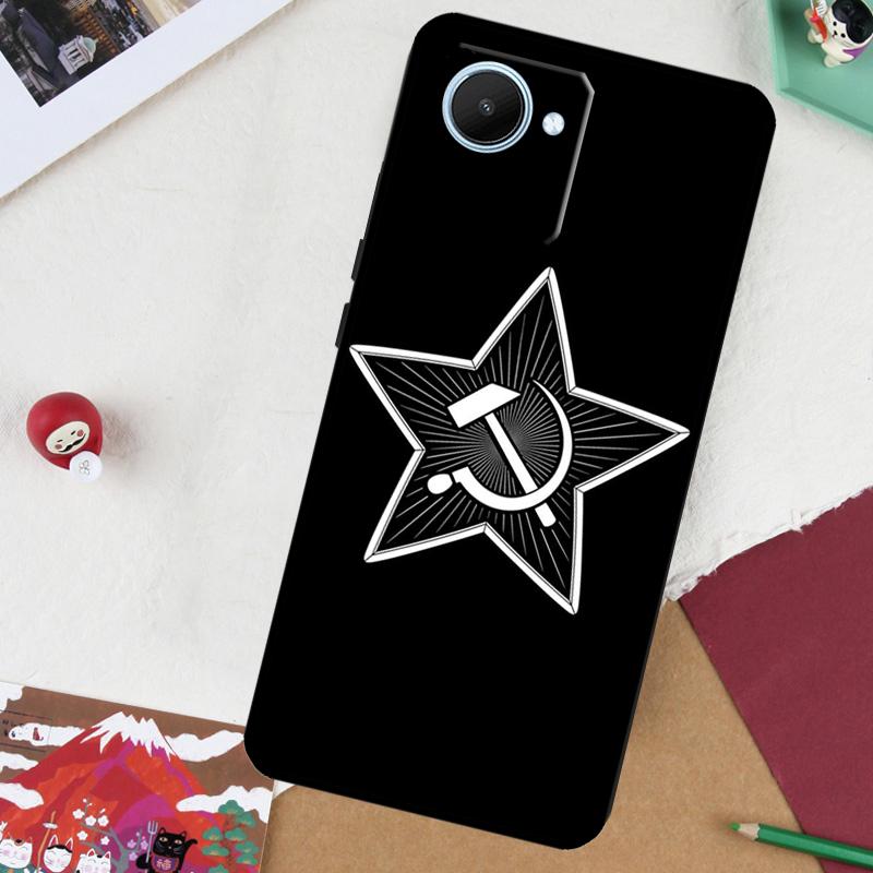 Soviet Union USSR Flag For Realme 13 Pro Plus 14 12 10 11 GT 6 5 6T GT7 Pro C51 C21Y C25S C75 C67 C61 C53 C55 Case
