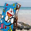 Funny Cartoon D-Doraemones Movie Microfiber Printed Beach Towel Mountain Climbing Yoga Beach Swimming Running Absorbent Towel