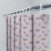 Purple Flower Shower Curtain Waterproof Fabric Decorative Bathroom Accessories Set Bath Towel Rack Hooks For Home Kitchen Sink S