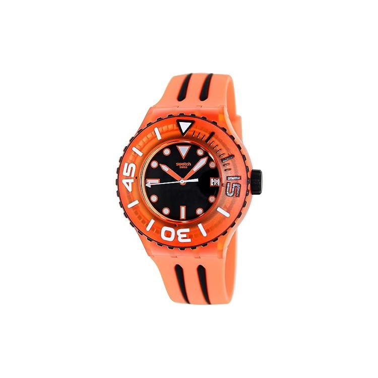 SWATCH Unisex 44mm Black Watch SUUO400 SUUO400 Black