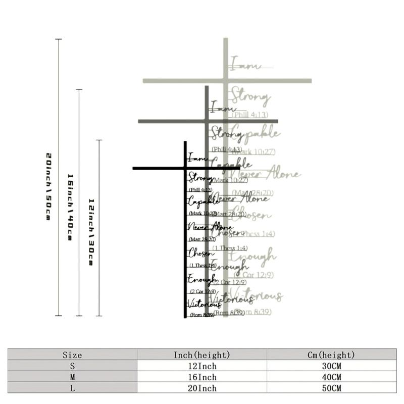 Christliche Kreuze Wandkunst Religiöse Wanddekorationen für Gebetsraum Hängende Wandkunst Dekorationen Religiöses Spirituelles Geschenk