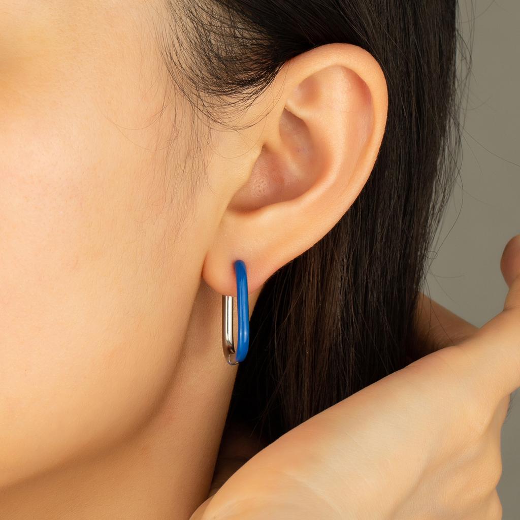 Fashion Exaggerated Temperament Women's Earrings Earrings Earrings Ear Buckles Glue Design Sense Cold Wind Jewelry