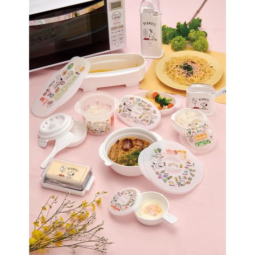 Skater Microwave Rice Cooker Rice Maker 1 Cup with Drainboard Snoopy Peanuts 640ml UDG1