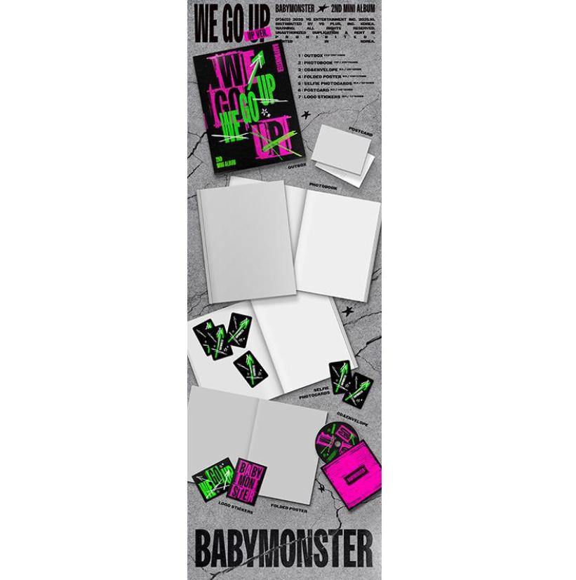 BABYMONSTER 2nd Mini Album [WE GO UP] (UP / WE / GO Ver. / SET)