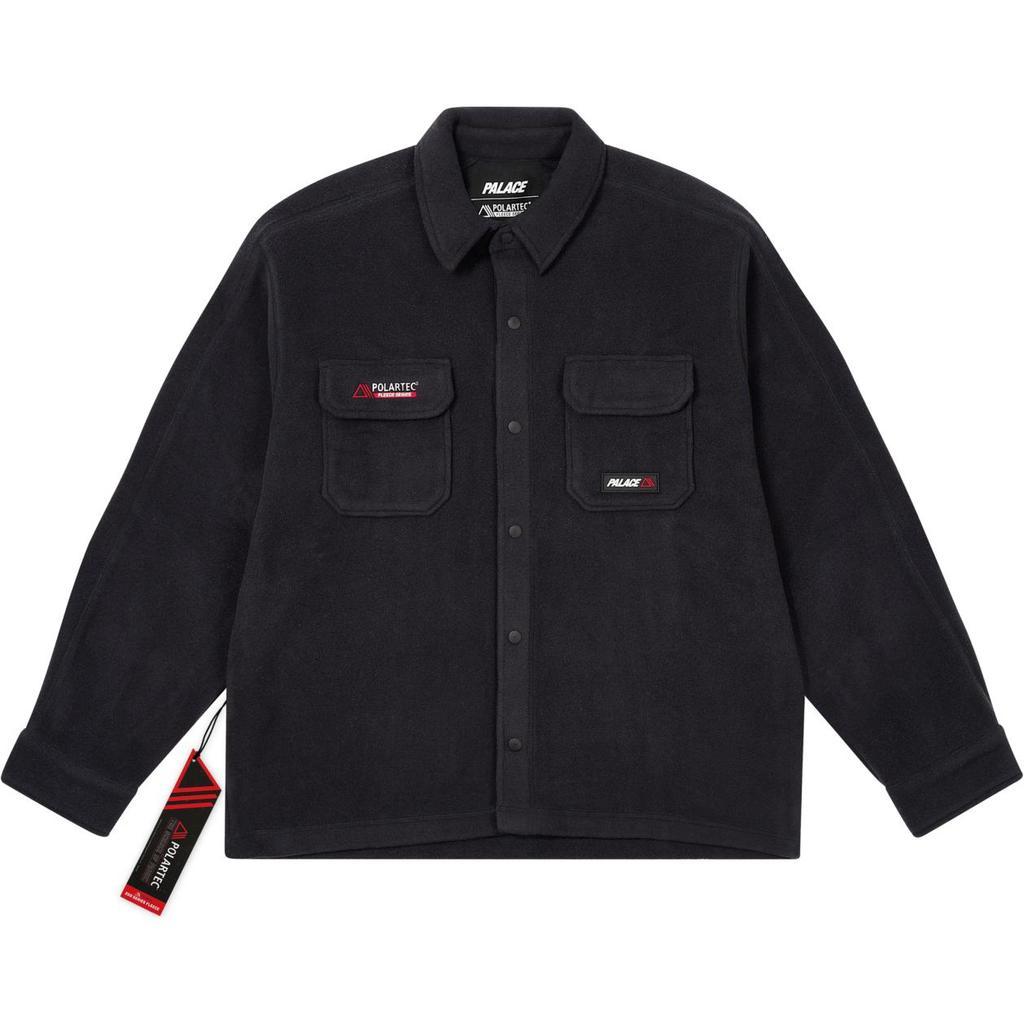 Palace Polartec Overshirt Black Unisex Tops P27SHT041
