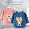 Waterproof Long-Sleeve Baby Coveralls: Anti-Stain Backwards Bibs for Boys & Girls - Perfect for Mealtime in Autumn & Winter.
