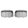 Pair Front Hood Bumper Kidney For BMW 3 Series E36 1992 1993 1994 1995 1996 1997 1998 1999 Double Slat Hood Grille