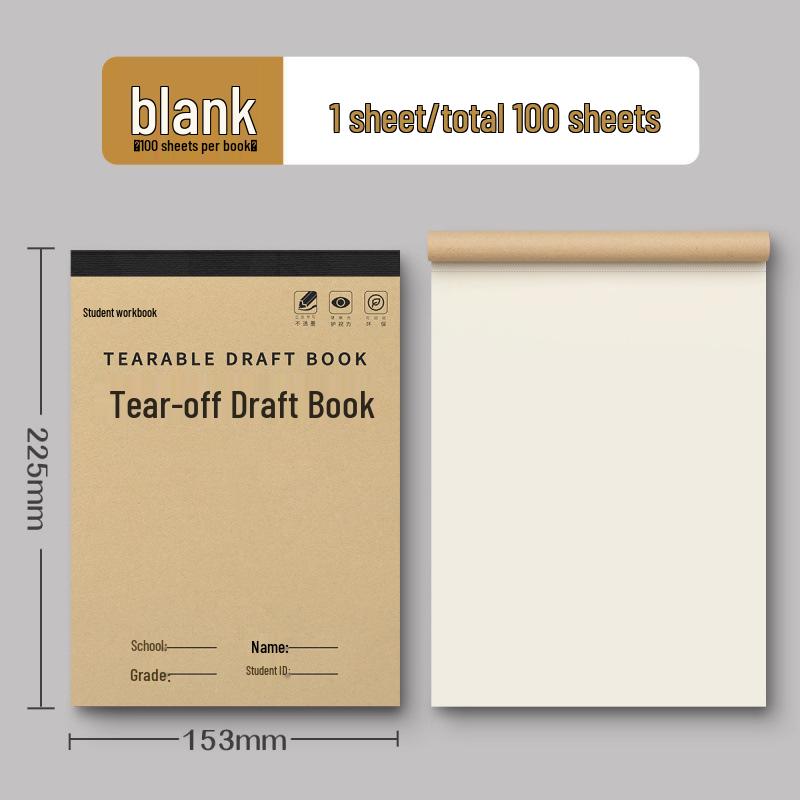 Partitioned Scratchpad for Elementary to High School Students - Ideal for Mistakes & Exam Prep