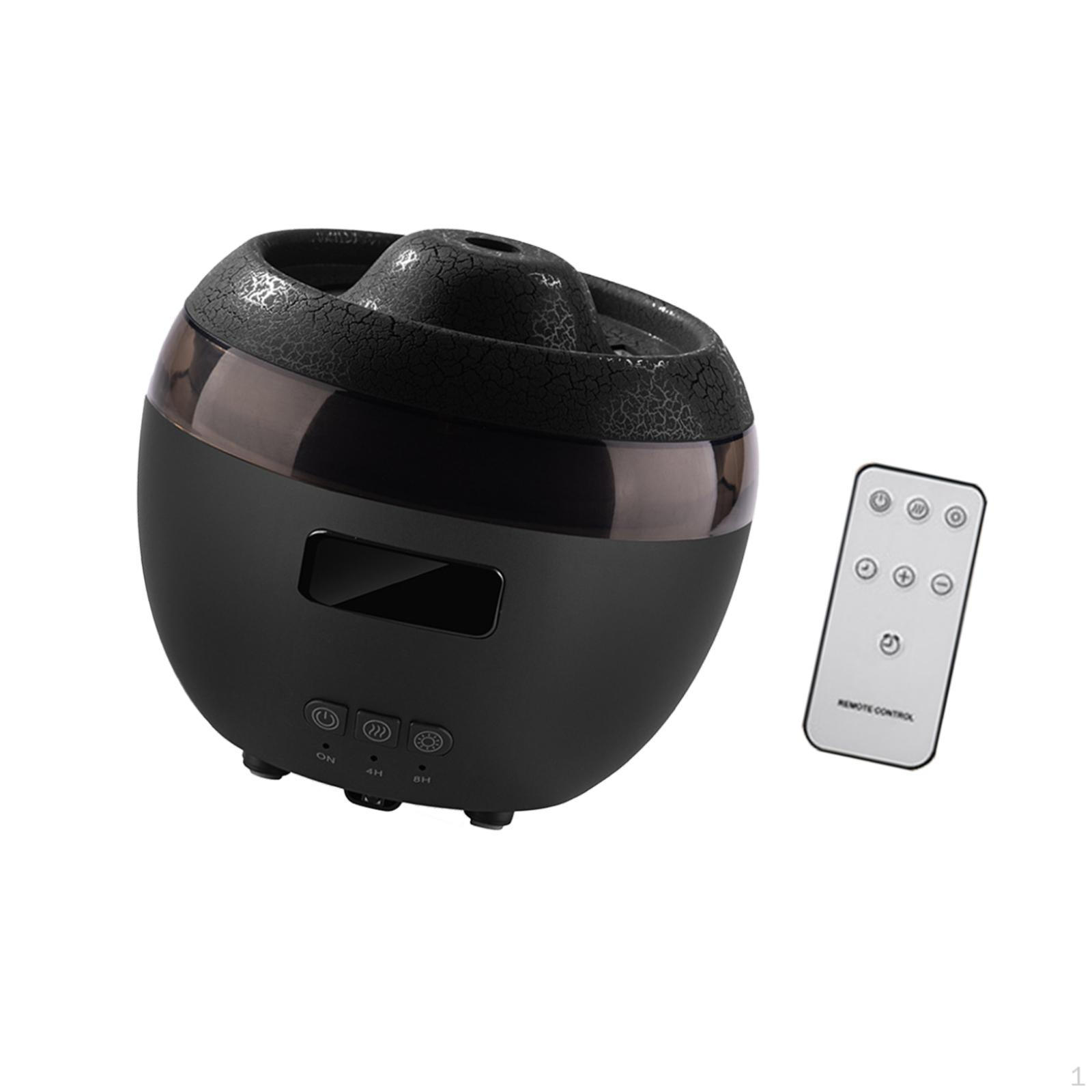 

Настольный увлажнитель воздуха Многофункциональный подарок на новоселье Ночной светильник Туман Эфирное масло Аромат чёрный