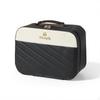 Makeup Bag, Illuminated Mirror Cosmetic Organizer, Portable Large Capacity Case 19.5x13.5x14cm Black