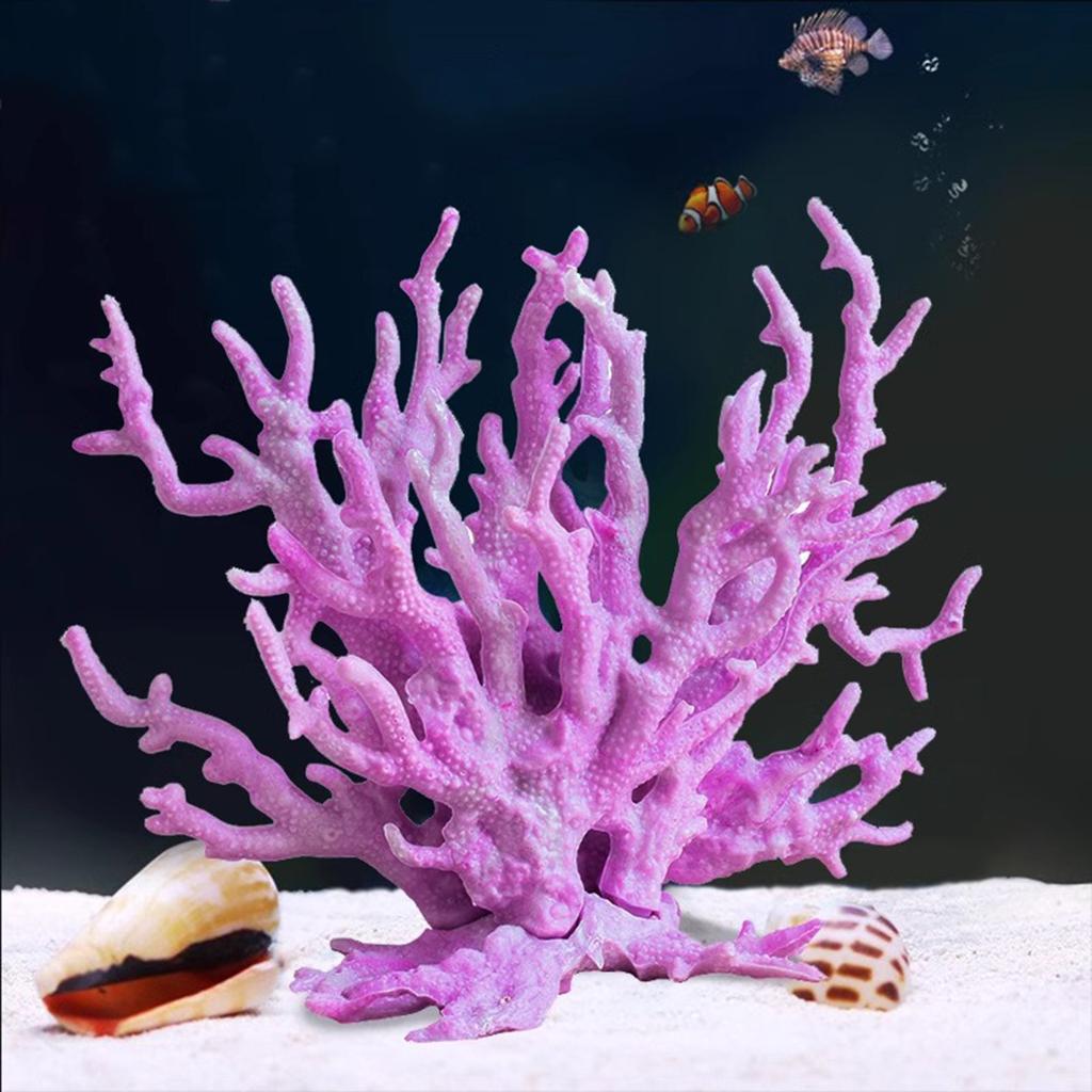 Simulated Coral Colorful Fish Tank Landscape Decoration Water Grass Aquarium Iron Tree Branch Underwater Scene