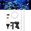 Aquarium-Kiesreiniger, pneumatisch, lange Düse, schneller Wasserwechsler für Aquarien, mit Luftdruckknopf