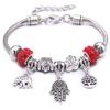 Papa snap Women Bracelet Colorful Crystal Charm Bracelet for Women DIY Beads Bracelets & Bangles Jewelry Gift