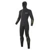 5mm Neoprene Wetsuit Set Men Two-Piece Hooded Warm Suit Front Zipper Snorkeling Fishing Water Sports