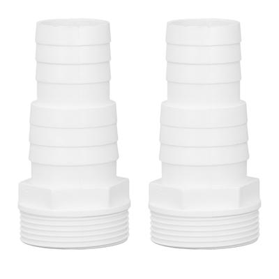 2pcs Pool Pump Hose Adapter 1?1/2inch Male Thread Plastic Pool Filter Hose Adapter for Replacement