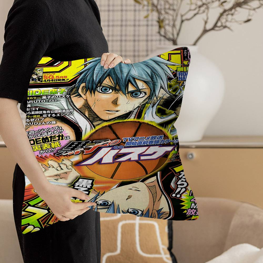 Anime Kurokos Basketball Pillow Anime Pillow Sofa Bed Head Pillow Cover Cushion Cover 45x45 Cm Fashion